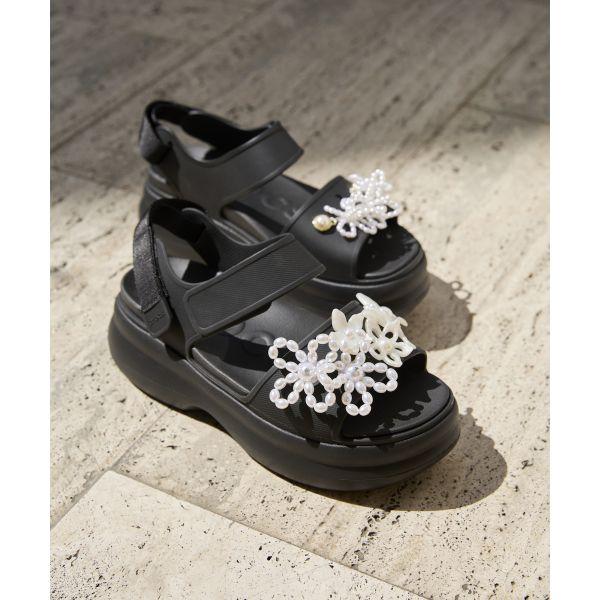 Crocs Soho Y Bequeme Minimalistische Mode Pendeln Outdoor Persönlichkeit Strand Sandalen Damensandalen Schwarz 211755-001