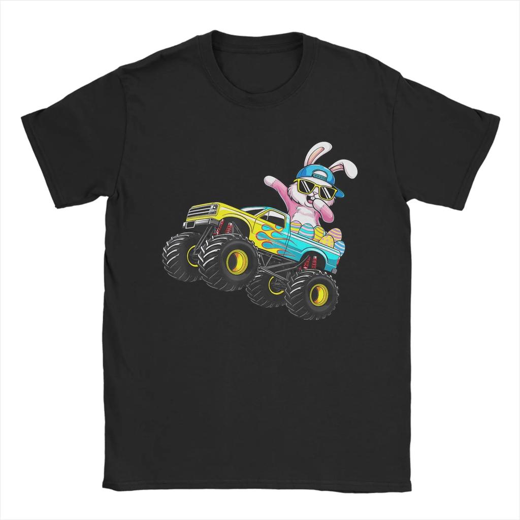 Dabbing Bunny Easter Day Rabbit Happy Easter T Shirt Womens Unisexs Casual TShirt Round Neck Tee Short Sleeve Clothing Versatile