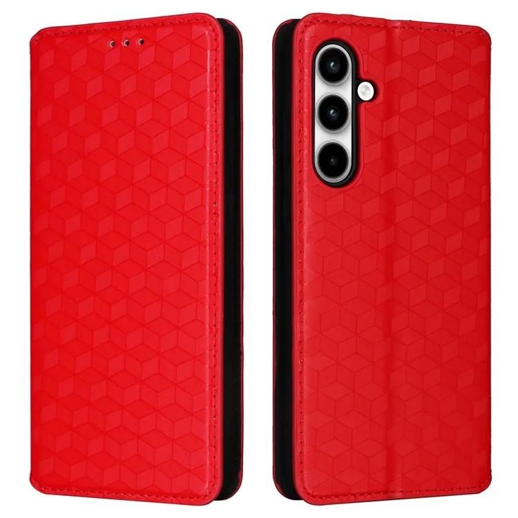 Für Samsung Galaxy A35 5G Telefon Brieftasche Leder Fall Rhombus Aufdruck