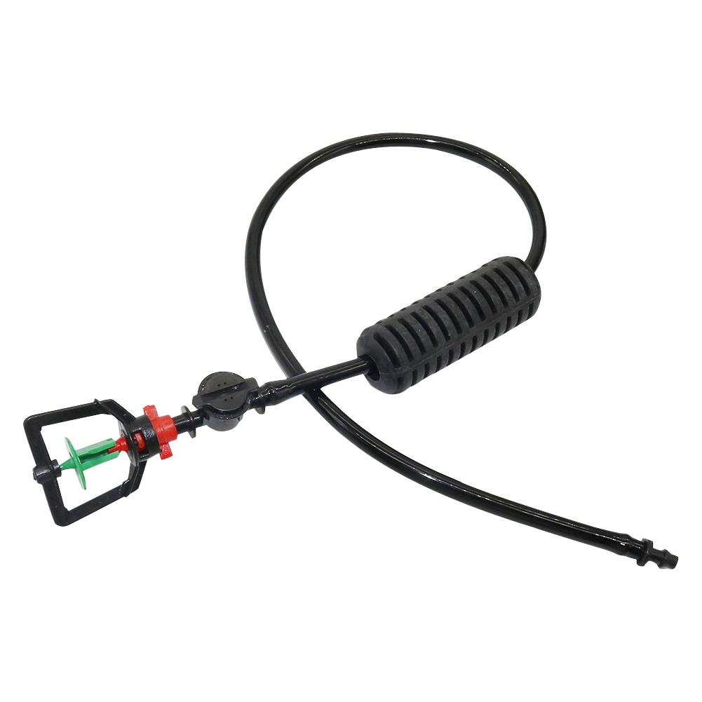 1 Set Cooling Hanging Sprinkler For Greenhouse Irrigation With Barb Connector 360 Degree Rotating With weight & Anti-drip device