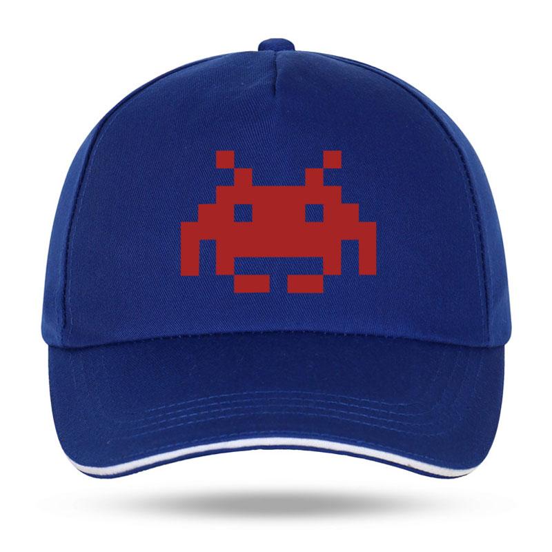 New Summer Fashion SPACE INVADERS Funny Print Baseball Caps for Unisex Women Hip Hop Cotton Trucker Cap Bone Dad Hats