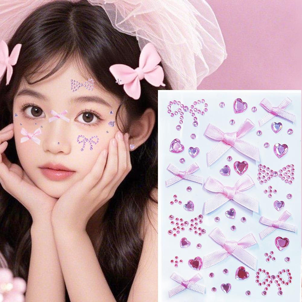 Waterproof Face Gem Sticker Sparkling Face Tattoo Sticker Fashion Makeup Sticker  Music Festival