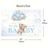 1pc 5x3ft We Can Bearly Wait Party Backdrop - Perfect For Boy Bear Baby Shower Party, Boy Photo Booth & Banner Decorations!