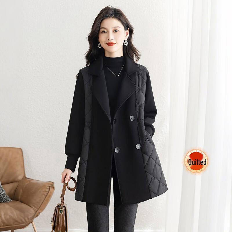 

Женская стеганая хлопковая куртка средней длины L