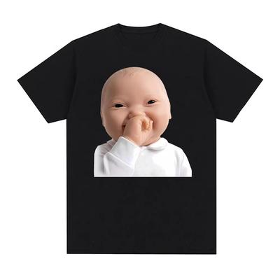 Giggly Baby Meme Funny Graphic T Shirt Unisex Women Fashion Harajuku Tshirts 100 Cotton Oversized Short Sleeve Tshirt Streetwear
