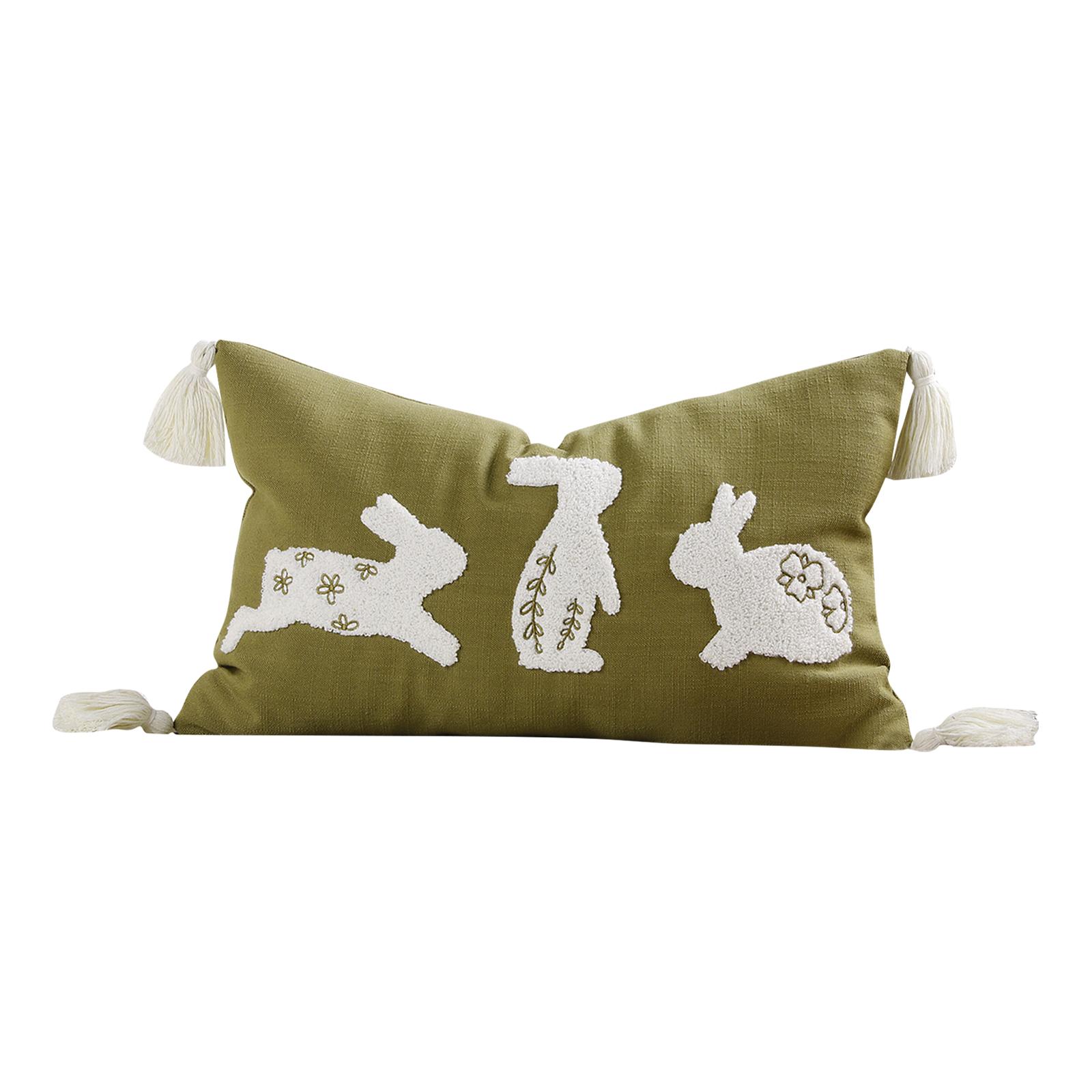 

Easter Bunny Pillowcase Decoration, Easter Festive Atmosphere, Home Throw Pillowcase One Size армия зеленый