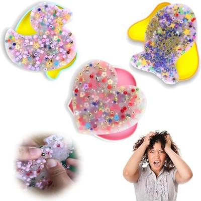Anxiety Toy Pad Skin Picking Fidget Toy Stress Relief Pick Pad Fidget  for Adults Kids