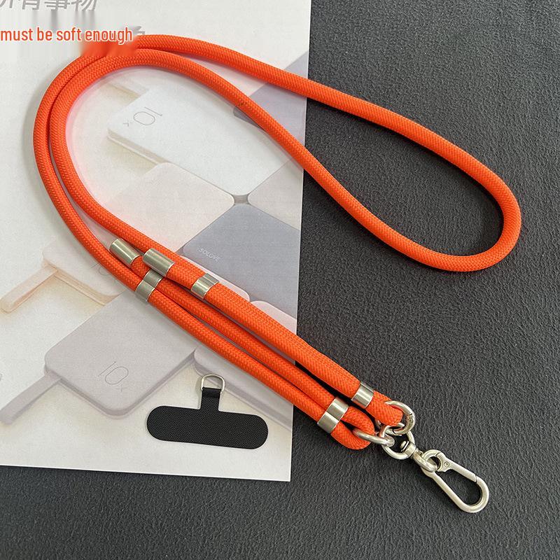 Regulowany 8mm Naszyjnik na telefon komórkowy do noszenia na krzyż - Zewnętrzny pasek zapobiegający zgubieniu w stylowym designie