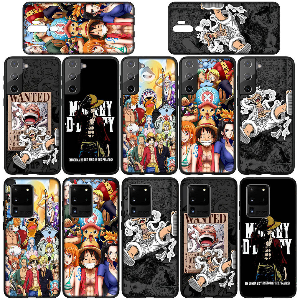 Per Samsung Galaxy S25 S24 S23 S22 Ultra FE Plus A17 A37 A57 A56 A55 A06 A16 A15 A36 A26 A35 A05 A25 A54 A34 Custodia per Telefono Fumetti Luffy Gear 5 One Piece