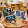 Toddler Travel Activity Bag Montessori Busy Board for Toddlers, Multiple Modules Sensory Learning Felt Early Childhood Educational Tool Book,