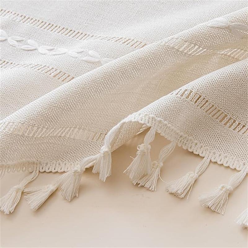 Home Door Curtain for Doorway, Light-filtering Privacy Curtain Bohemian Embroidered Curtain Decoration, Suitable for Temporary Room Dividers,