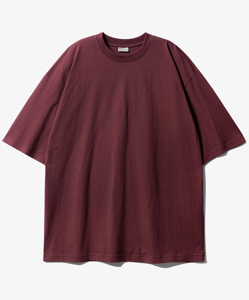 EZKATON Dreaming Short Sleeve T-Shirt Burgundy Kmst6777