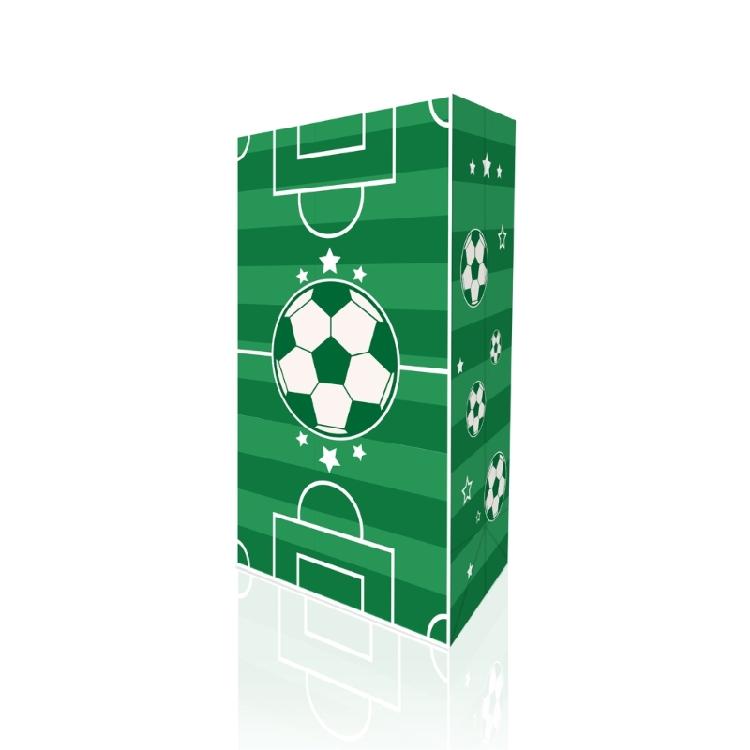 Athletic Event Gift Wrapping Kits Kraft Paper Bags and Soccer Field Designs Stickers Handmade Party Supplies