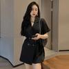 Summer high-end fashion suit women's small fragrant suit jumpsuit foreign style small shorts women