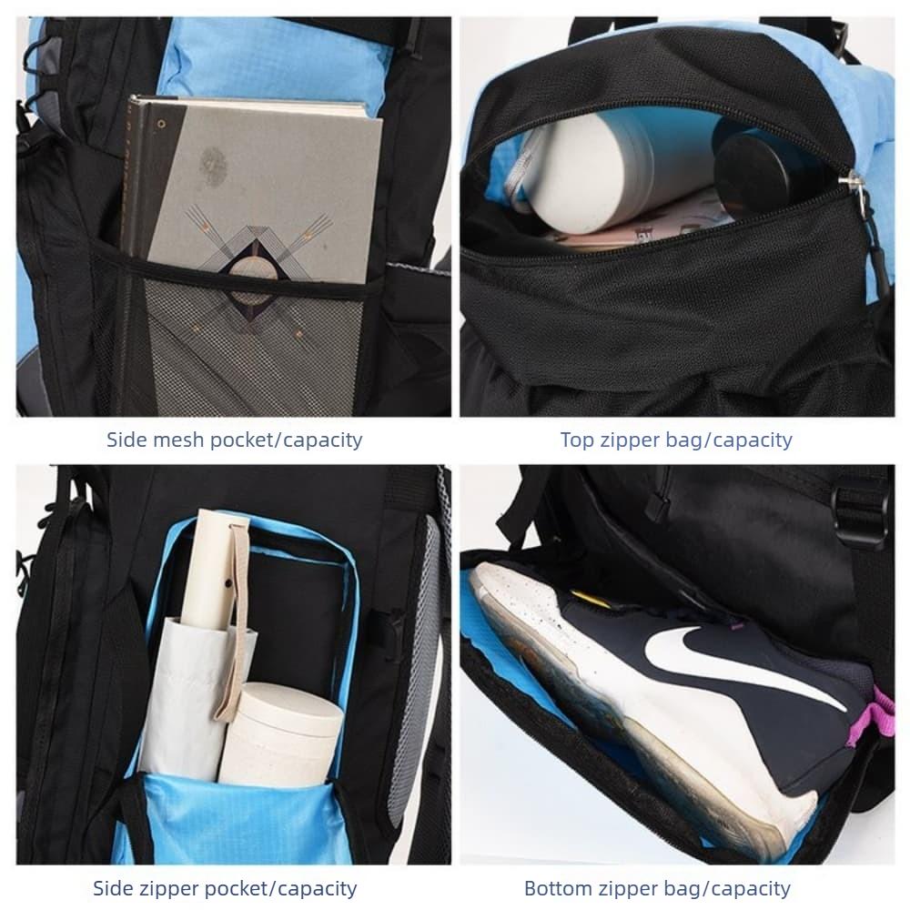 Travel Bag Camping Backpack Hiking Army Climbing Bags Mountaineering Large Capacity Sport Bag Outdoor Military XA857WA