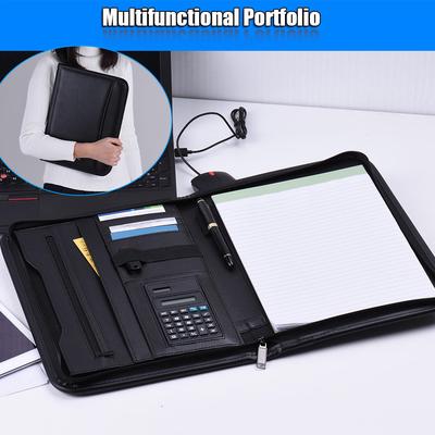 Πολυλειτουργικό Business Padfolio Document Organizer A4 PU Leather with Memo Note Pad
