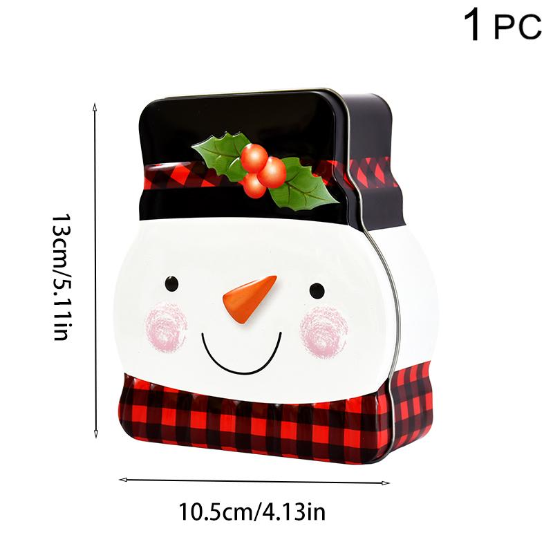 Cutii de bomboane de fier de Crăciun cu desene animate Omul de turtă dulce Decoratiuni de Crăciun pentru acasă Anul Nou Crăciun Cutie de cadouri pentru copii Ornament de Crăciun