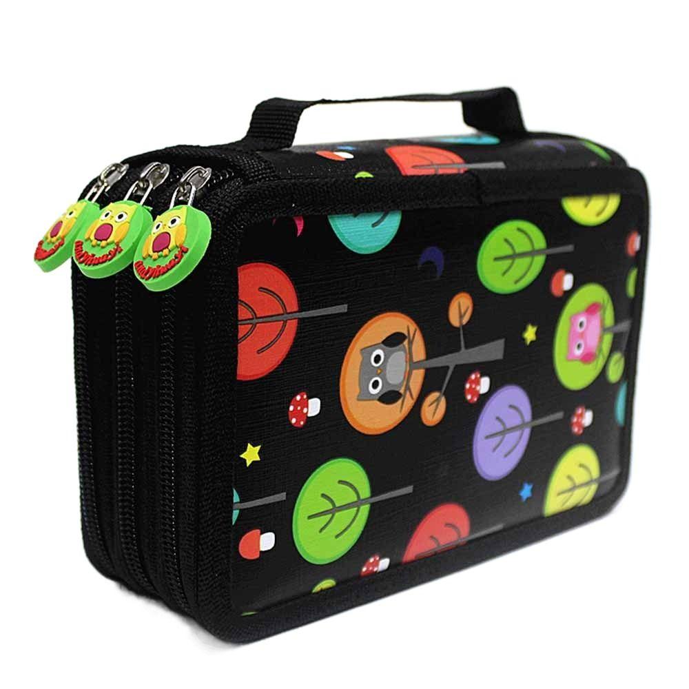 32/52/72 Hole Pen Storage Bag Large Capacity Paintbrush Organizer  Art Supplies Organization