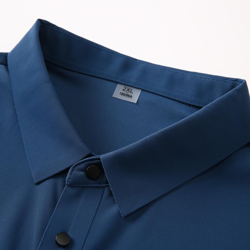 2026 Summer New Polo Shirt Men 3 Buttons Casual Work T Shirts Quick Dry Short Sleeve Golf Shirt High Quality Plus Size