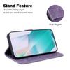 Custodia in pelle PU a portafoglio con motivo tigre simpatico cartone animato viola con per iPhone Samsung Umidigi Infinix TECNO... Adatto per oltre 900 modelli di telefono