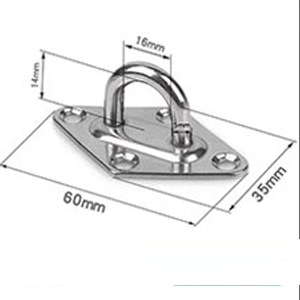 5mm/6mm/8mm Hanging Kit Stainless Steel Hook Mount Ceiling Screw Hook Fan Chandel Hammock