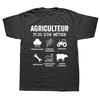 Novelty Humorous Farmer Agricultural T Shirts France Cotton Streetwear Short Sleeve Gift Tractor Driver Farming Cows Tshirt