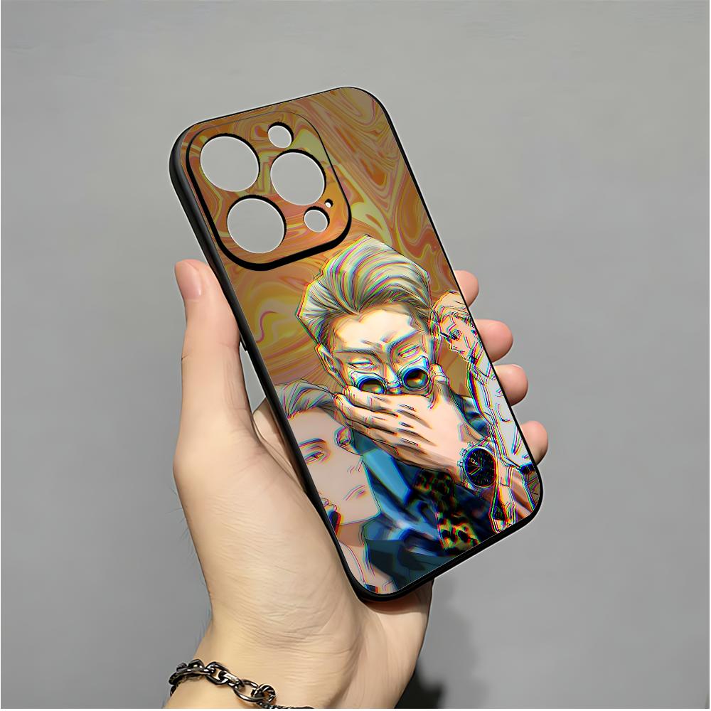 Kento T-Nanami J-Jujutsu K-Kaisen Phone Case For IPhone 16,15,14,13,12,11,XS,XR,X,8,7,Pro,Max,Plus,mini Silicone Black Cover