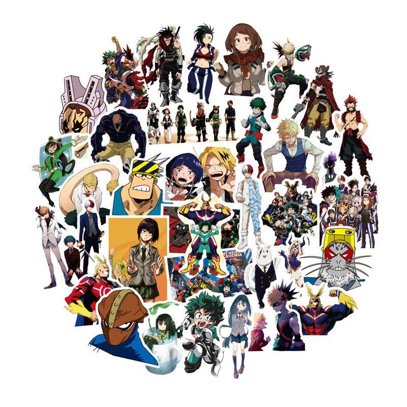 50pcsset No Boku Pvc Adhesive Stickers For Laptop Car Luggage