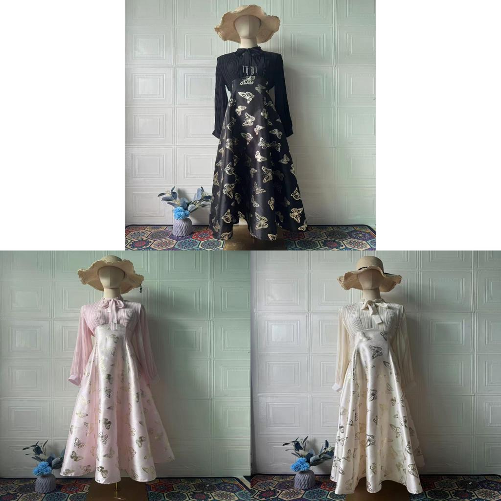 Polyester Spliced Long Dress With Sparkling Rhinestones For Elegant Evening Wear