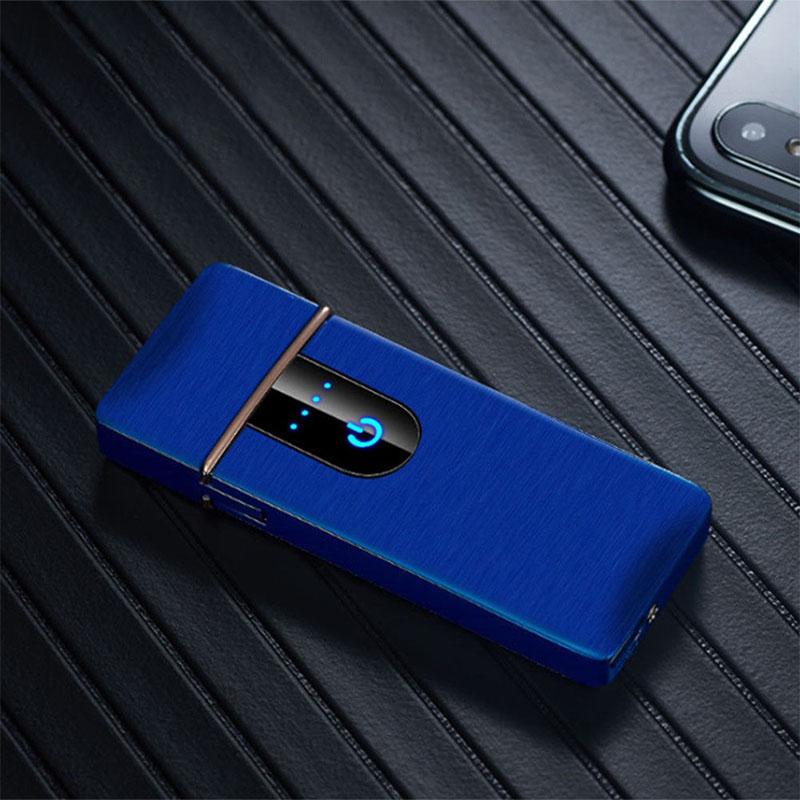 USB Electric Dual Arc Flameless Torch Rechargeable Windproof Cigarette Lighter