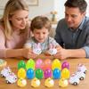 Easter Eggs Filled Bunny Vehicle Set Pull Back Cars For Kids Egg Hunt Goodie Bag Treasure Box Classroom Prize Party