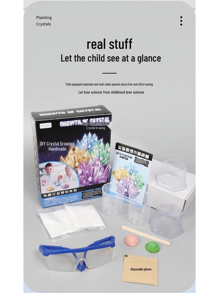 DIY Kristallzucht-Set: Kinderchemie- & MINT-Bildungsspielzeug