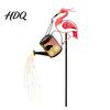 Unique Outdoor Landscape Accents Solar Flamingo Watering Can Light Powered LED Garden Waterproof Backyard Pathway Walkway Lights Light with Stake for