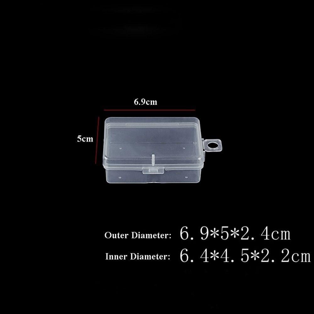 Square Jewelry Beads Container Plastic Sundries Organizer Small Items Case  Packing Boxes