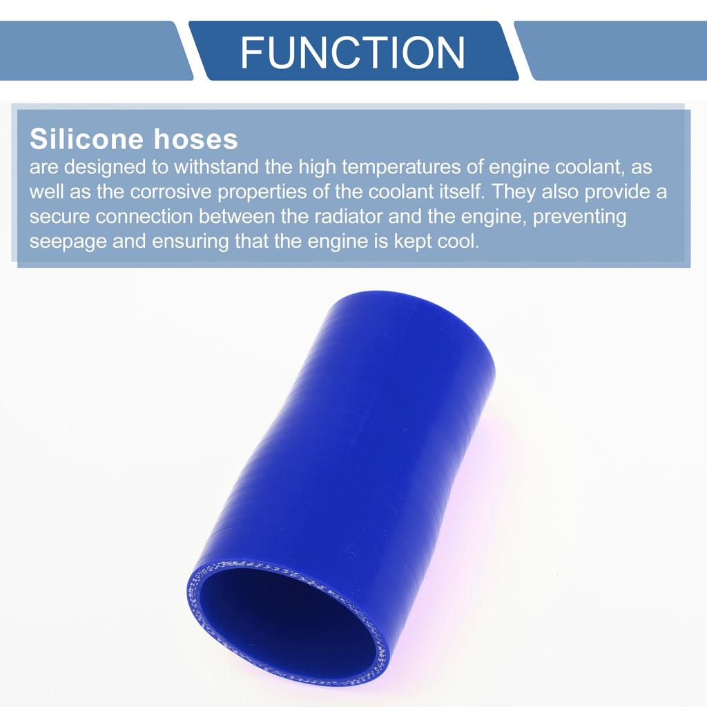 X AUTOHAUX Blue Length 3.9 Inches (100 Mm), Inner Diameter 2.0 - 1.8 Inches