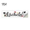 Christmas Mirror Decals for Bathroom Static Glass Sticker Mirror, Decorative PVC Window Decal with Holly Reusable Holiday Accents And Santa