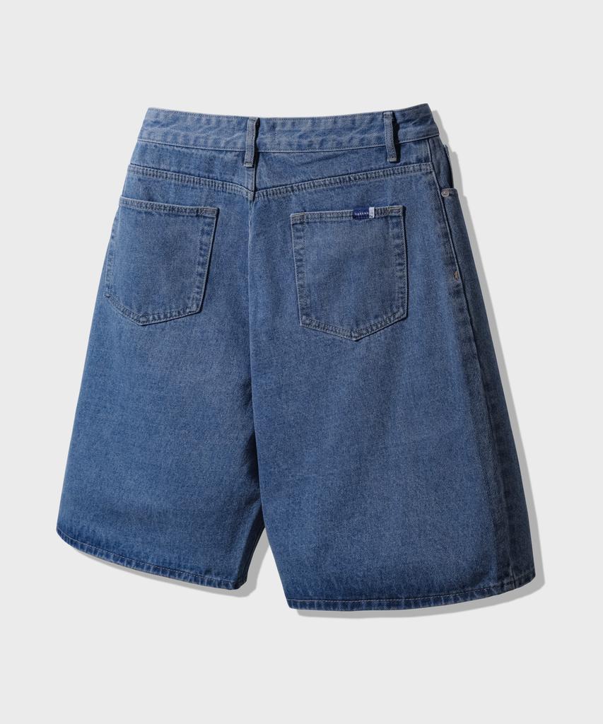 BAKKEN Bermuda Washed Denim Half Pants Bk8913_Blue