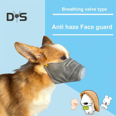 3 Pcs Reusable Dog Air Filter Muzzle Adjustable Anti Dust Dog Face Cushion Breathable Pet Respirator Muzzle for Large Small Dogs