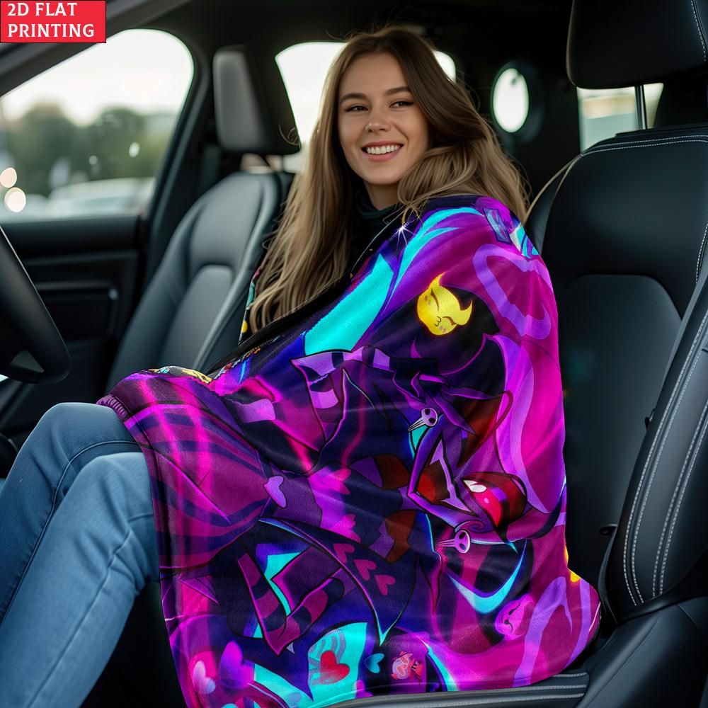 Anime Thin Flannel Blanket for Bedrooms,Living Rooms,Sofas Blankets,Offices,Lunch Breaks,Picnics,blankets Fluffy