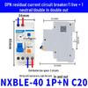 Chint 1P+N Miniature Circuit Breaker with 220V RCD Leakage Protection