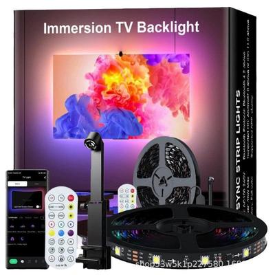 Smart LED Strip Light with On-Screen Camera for Multicolor TV Screen Mirroring