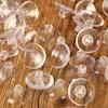 25PCS Rails Rubber Storage Suction Cup Sucker Pad Clear Plastic Hook