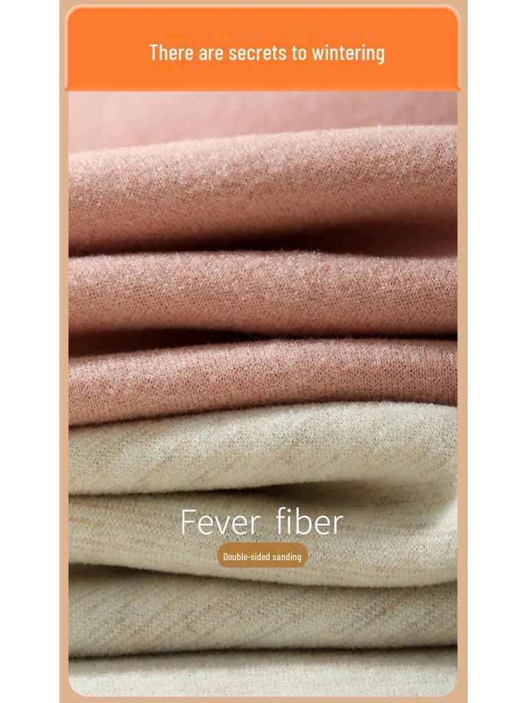 Men's Black Gold Cashmere Silk Thermal Underwear Set - High Elastic, Thick Autumn Round Neck Top and Pants