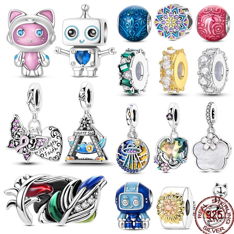 Fit Pan Copper Bracelet Robot Universe Star Charm Diy Jewelry Birthday Anniversary Gift