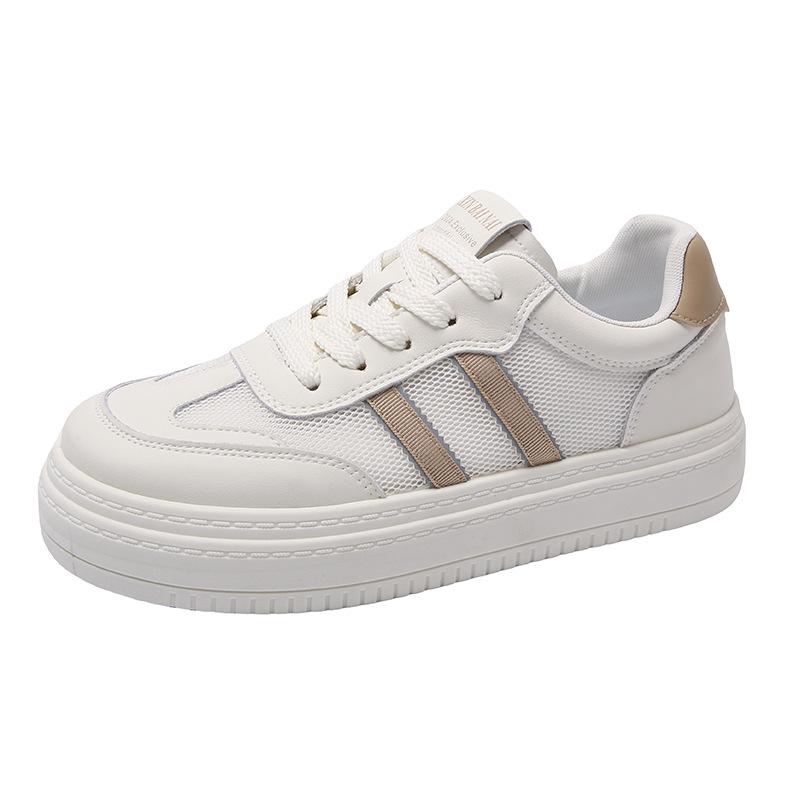 Spring and summer new heightening breathable student board shoes women's shoes casual versatile trendy single shoes Korean versionof white shoes women
