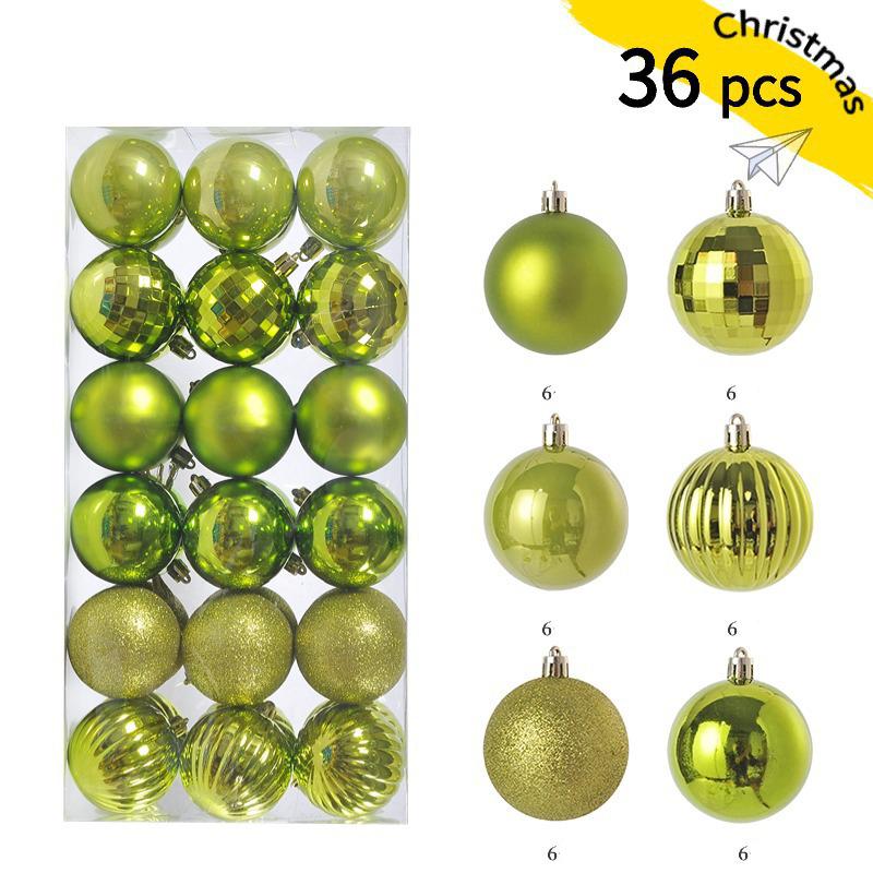 3cm Weihnachtsbaumkugeln Bruchfeste Kunststoffkugeln Dekoration Frohe Weihnachten Kugeln Anhänger Set Festival Party Hausdekoration