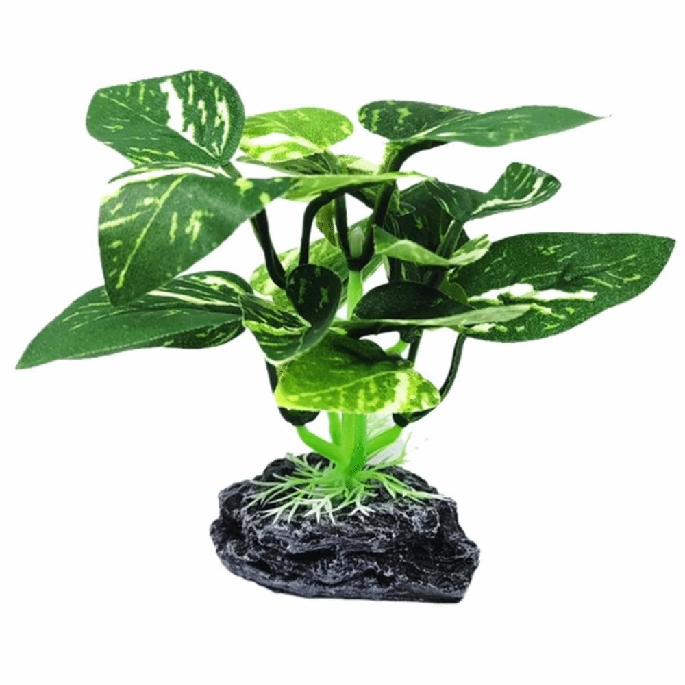 Plastic Material Aquarium Plants Realistic Design Safe Material Fish Tank Decorations Silk Texture