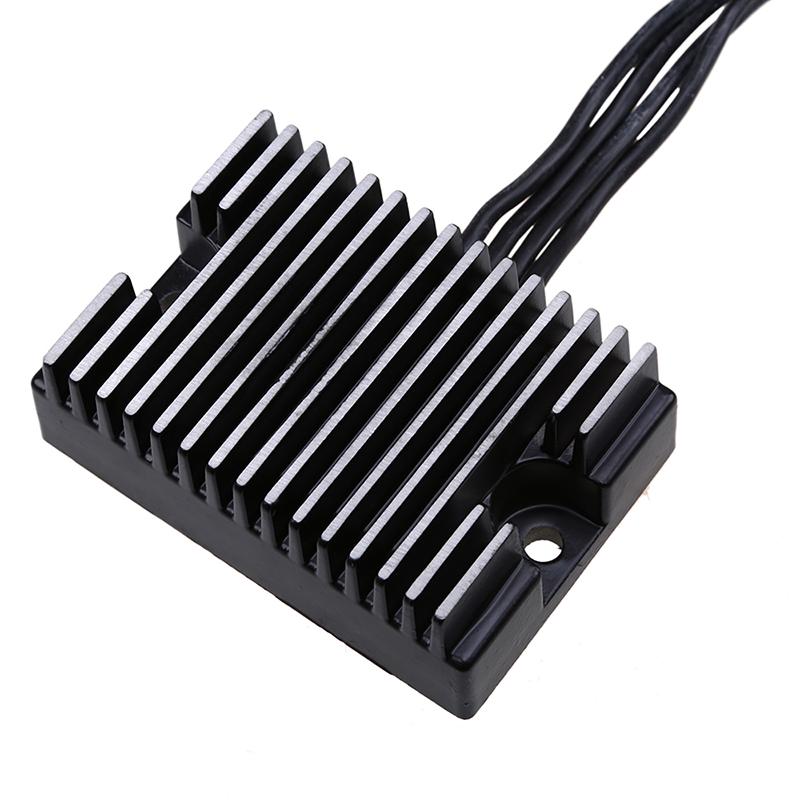 For Harley Sportster 883 1200 XL Motorcycle Voltage Regulator Rectifier 12V Motorbike Charging System Replacement Parts Aluminum Black