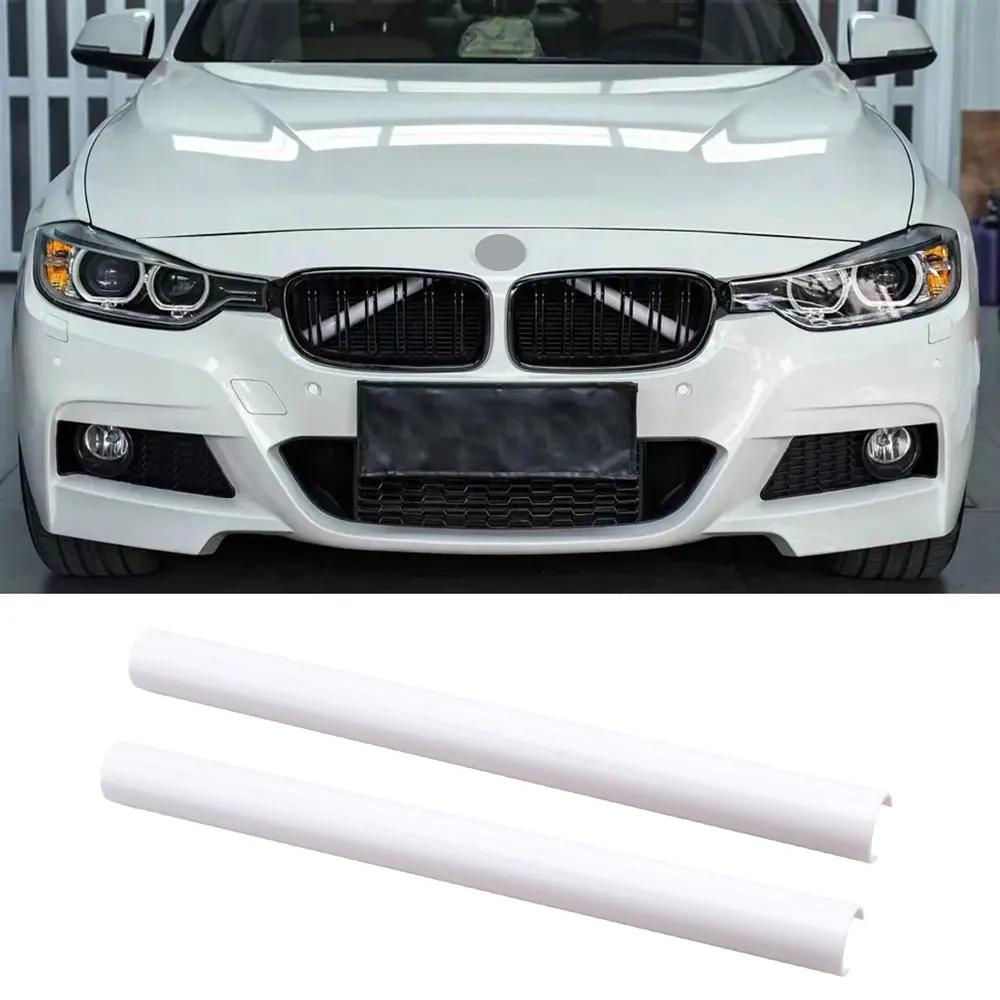 

2Pcs Front Grille Trim Strips Cover Frame Stickers For Bmw F10 E60 F30 F32 F20 F22 F06 F02 F25 F26 G20 1 2 3 4 5 6 7 Series