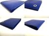 Authentic BVLGARI Blue Leather Bifold Bil Wallet Compact Wallet #b129  Open Box